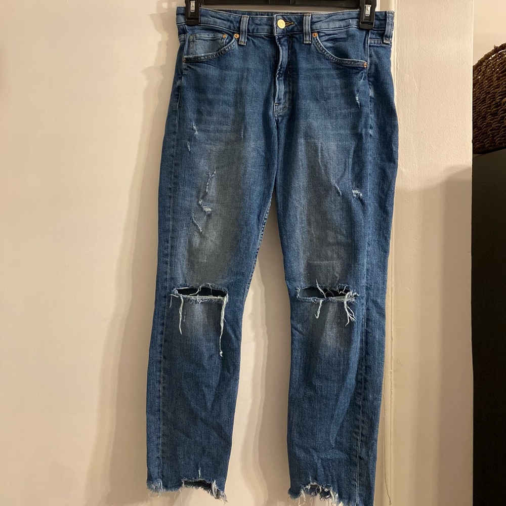 &DENIM Woman’s Girlfriend Fit Jeans Sz 8 Y2K Grunge 70s 80s Retro Slob